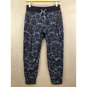 Athleta Trekkie North Jogger Ethereal Bloom Cottage Blue Floral Size 10
